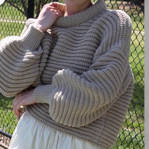 RESERVED Na Nin Romy Chunky Ribbed Sweater, EUC! RETAILS $275! - Picture 2 of 9